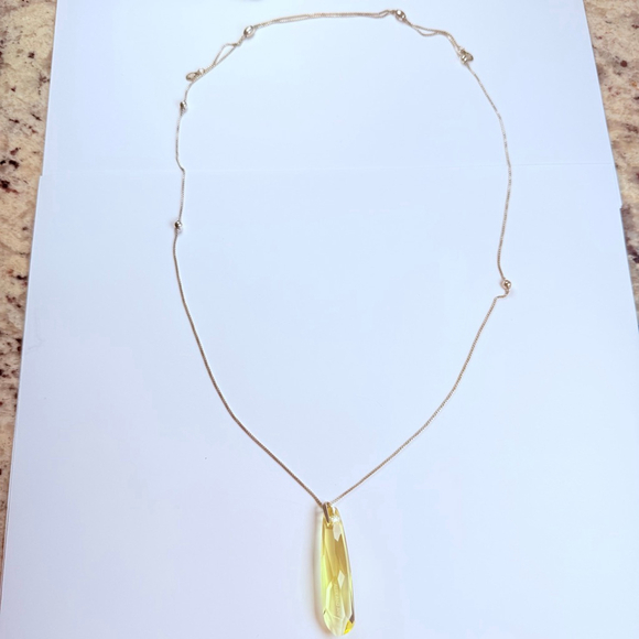 Alex And Ani Yellow Swarovski Crystal Galaxy Infusion Sterling Silver Necklace - Picture 7 of 9